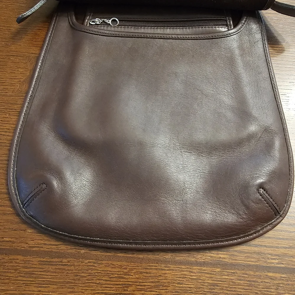 Coach Vintage Slim Hippie Flap Saddle Bag Brown 80D-9135 - Picture 8 of 14